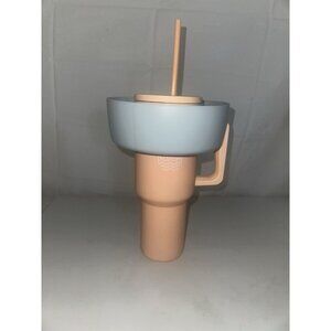 Snack Bowl Water Bottle Tumbler Blue 1pc Accessories Fit Stanley Cup 40oz